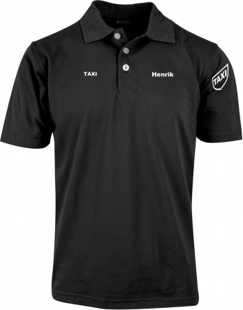 Klassisk poloskjorte med navn